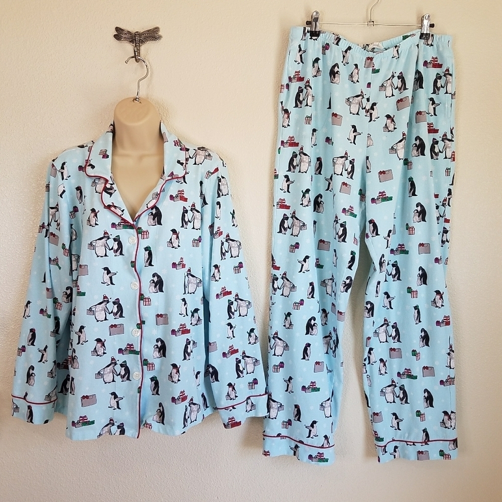 BEDHEAD Penguin Christmas Pajama Set